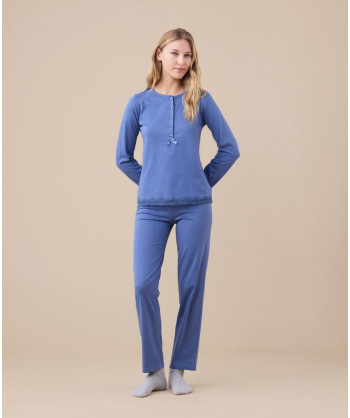 PIGIAMA DONNA ROSA JERSEY INVE