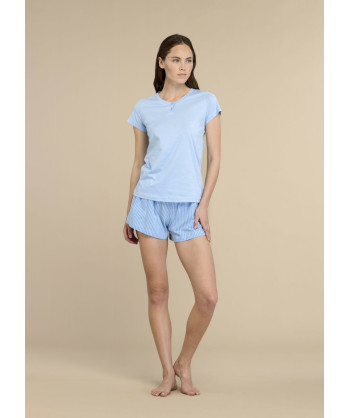 PIGIAMA DONNA COTONE MANICA CO
