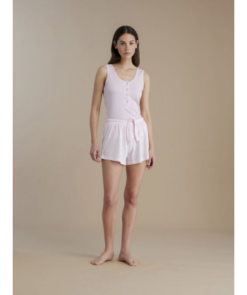 PIGIAMA DONNA COTONE SPALLA LA