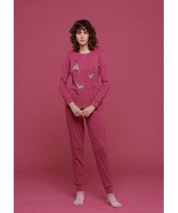 PIGIAMA DONNA PLUS CALDO COTON