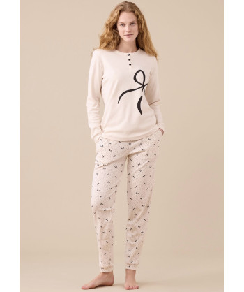 PIGIAMA DONNA CALDO COTONE