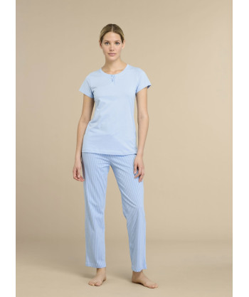PIGIAMA DONNA COTONE MANICA CO