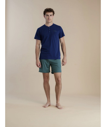 PIGIAMA UOMO COTONE MANICA COR