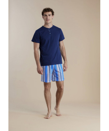 PIGIAMA UOMO COTONE MANICA COR