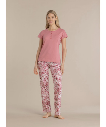 PIGIAMA DONNA COTONE MANICA CO