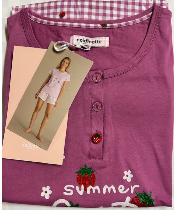 PIGIAMA DONNA COTONE MANICA CO