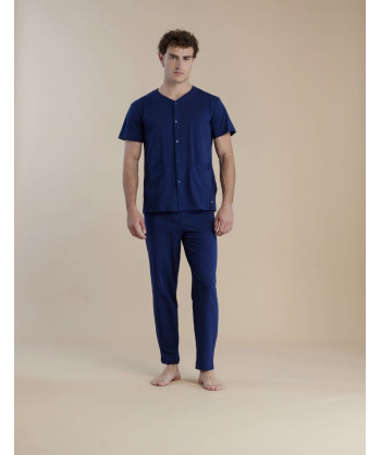 PIGIAMA UOMO COTONE MANICA COR