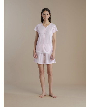 PIGIAMA DONNA COTONE MANICA CO