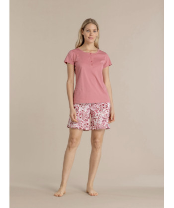 PIGIAMA DONNA COTONE MANICA CO