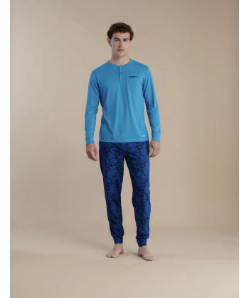PIGIAMA UOMO COTONE MANICA LUN