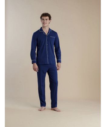 PIGIAMA UOMO COTONE MANICA LUN