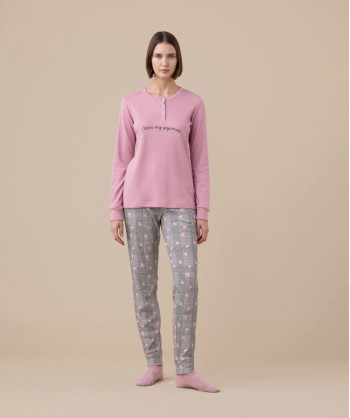 PIGIAMA DONNA CALDO COTONE FEL