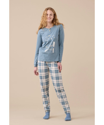 PIGIAMA DONNA CALDO COTONE