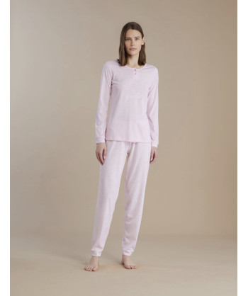 PIGIAMA DONNA COTONE MANICA LU