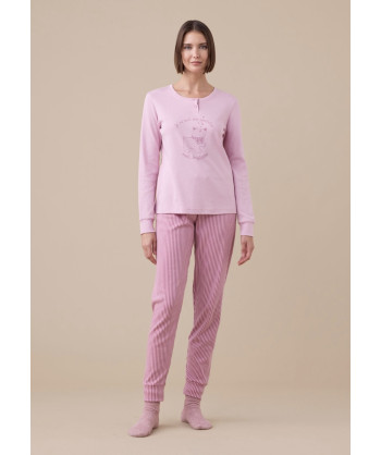 PIGIAMA DONNA CALDO COTONE