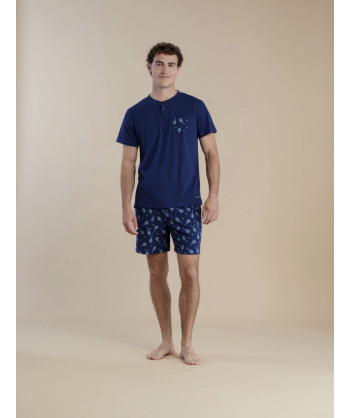 PIGIAMA UOMO COTONE MANICA COR