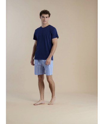 PIGIAMA UOMO NAVETTA DI COTONE