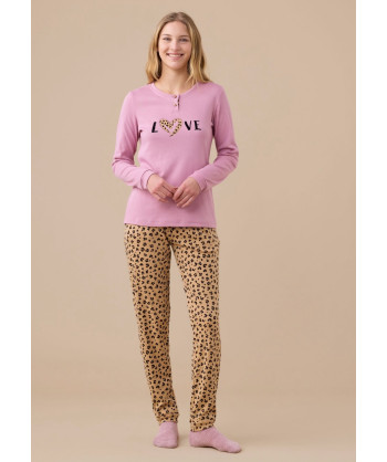 PIGIAMA DONNA CALDO COTONE