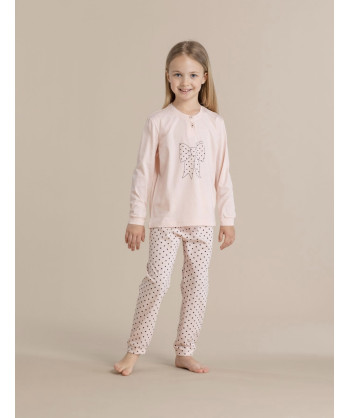 PIGIAMA BAMBINA COTONE MANICA