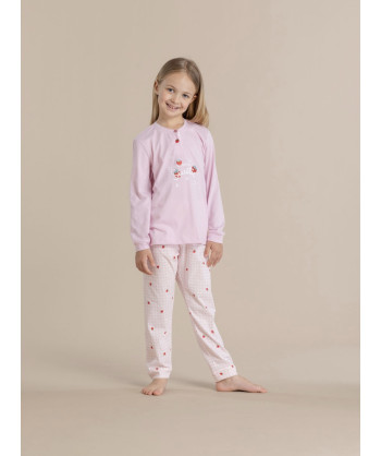 PIGIAMA BAMBINA COTONE MANICA