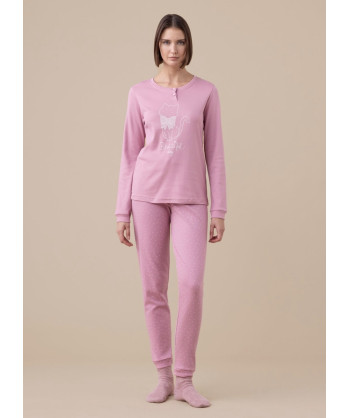 PIGIAMA DONNA CALDO COTONE