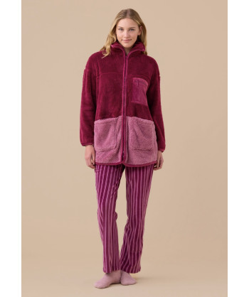 VESTAGLIA DONNA ECO PELLICCIA