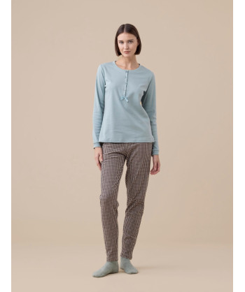 PIGIAMA DONNA CALDO COTONE