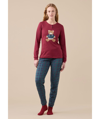 PIGIAMA DONNA CALDO COTONE