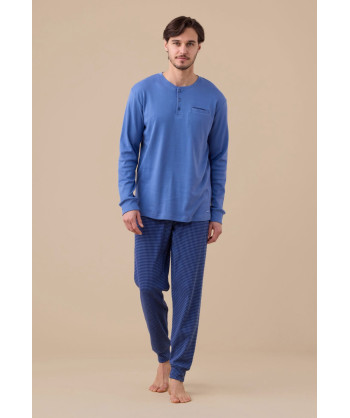 PIGIAMA UOMO CALDO COTONE