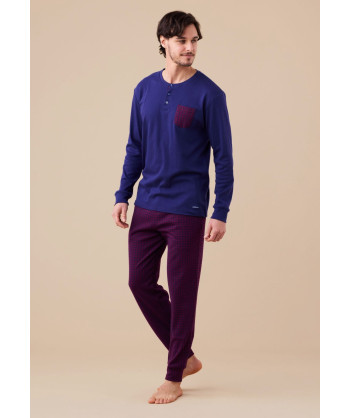 PIGIAMA UOMO CALDO COTONE