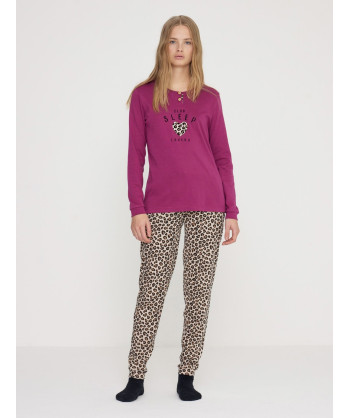 PIGIAMA DONNA PLUS CALDO COTON