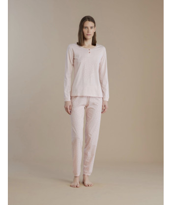 PIGIAMA DONNA COTONE MANICA LU