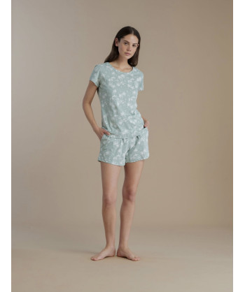 PIGIAMA DONNA COTONE MANICA CO