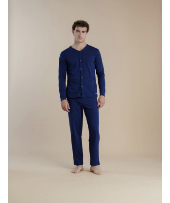 PIGIAMA UOMO COTONE MANICA LUN