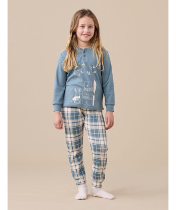 PIGIAMA BAMBINA/O CALDO COTONE