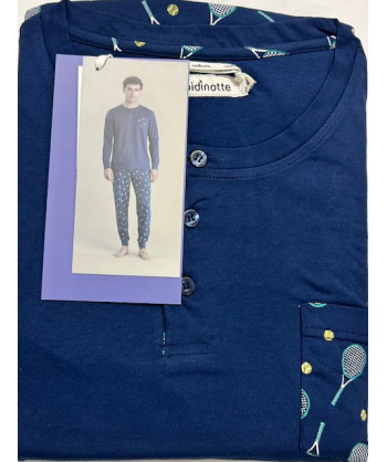 PIGIAMA UOMO COTONE MANICA LUN