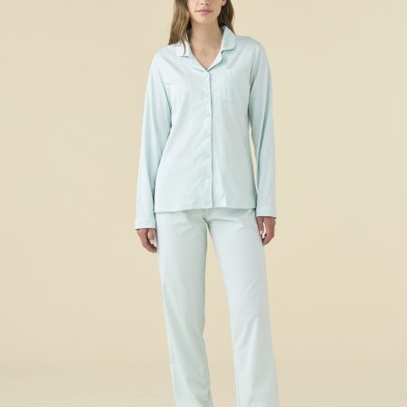 PIGIAMA DONNA COTONE VERDE MAN