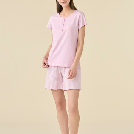 PIGIAMA DONNA COTONE MANICA CO