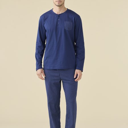 PIGIAMA UOMO JERSEY DI COTONE