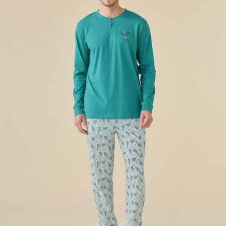 PIGIAMA UOMO JERSEY DI COTONE