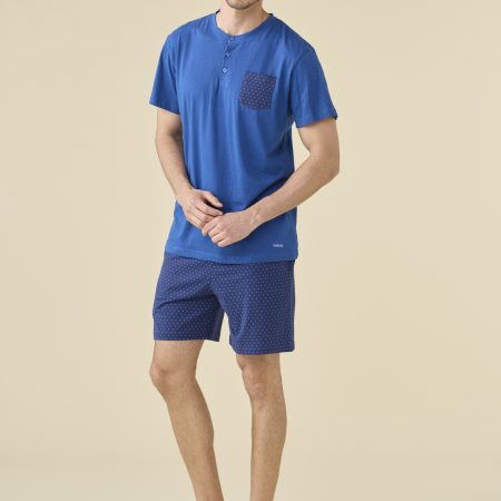 PIGIAMA UOMO JERSEY DI COTONE