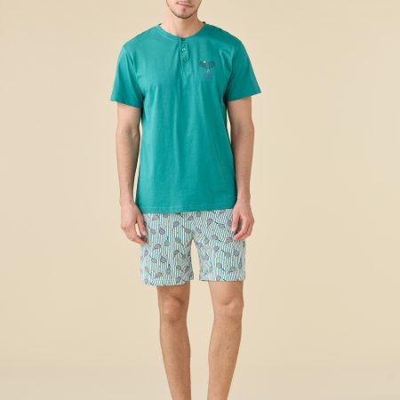 PIGIAMA UOMO JERSEY DI COTONE