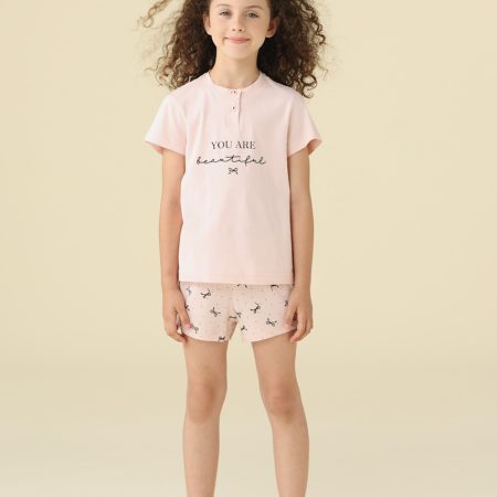 PIGIAMA BAMBINA COTONE MANICA