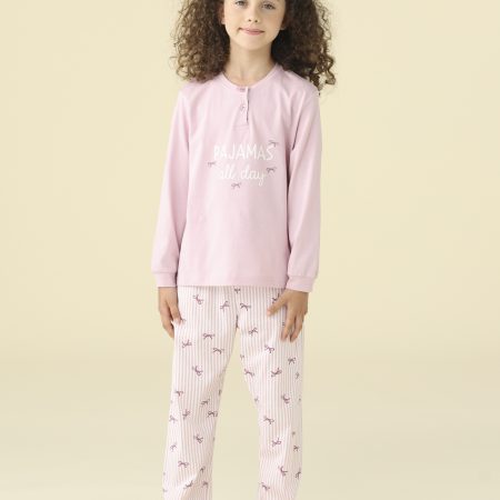 PIGIAMA BAMBINA COTONE MANICA